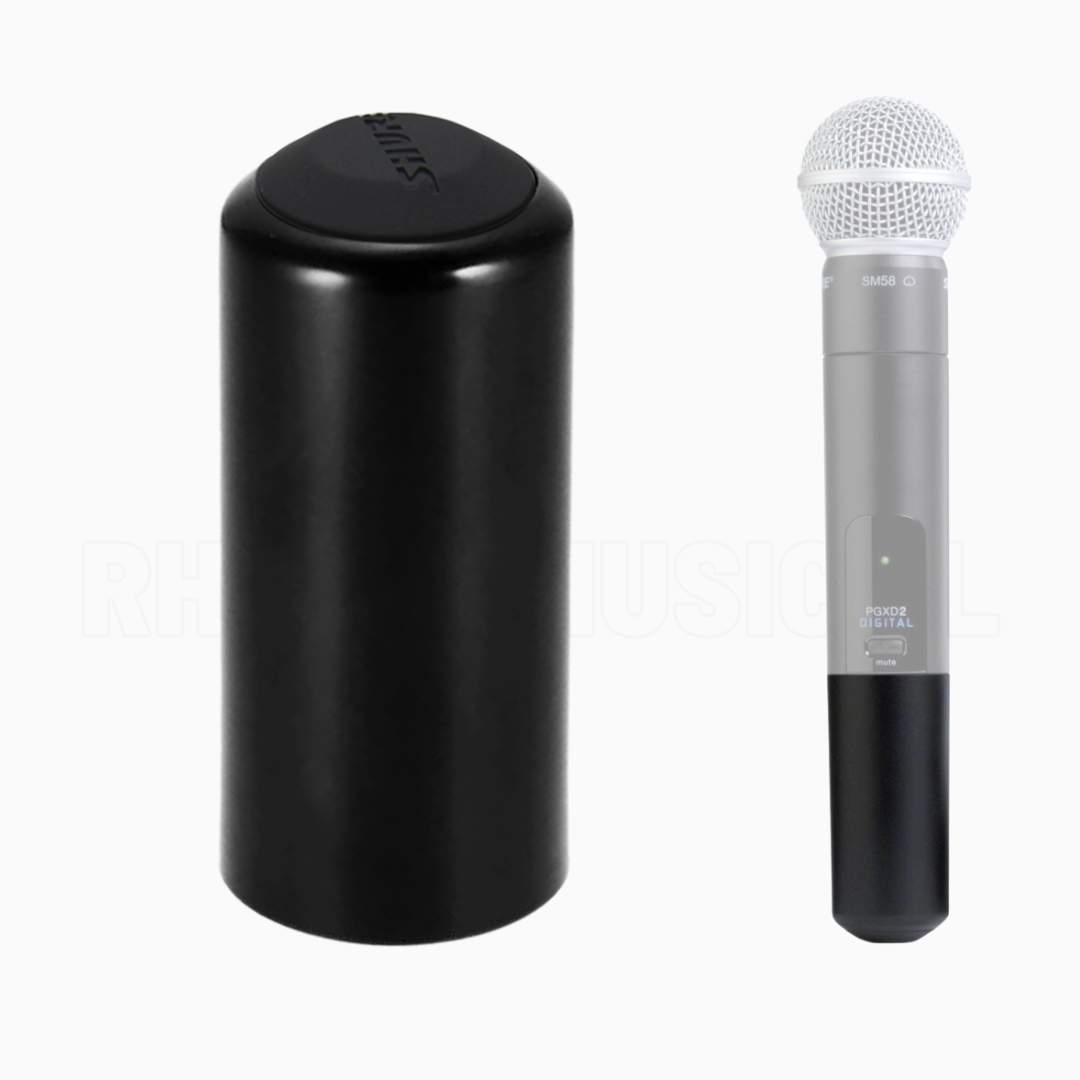 Shure Mic Mv7 - 交換用バッテリーカバー,Shure beta58 beta58a sm58用のスペアパーツ,カーボンファイバーブライト,ブラック