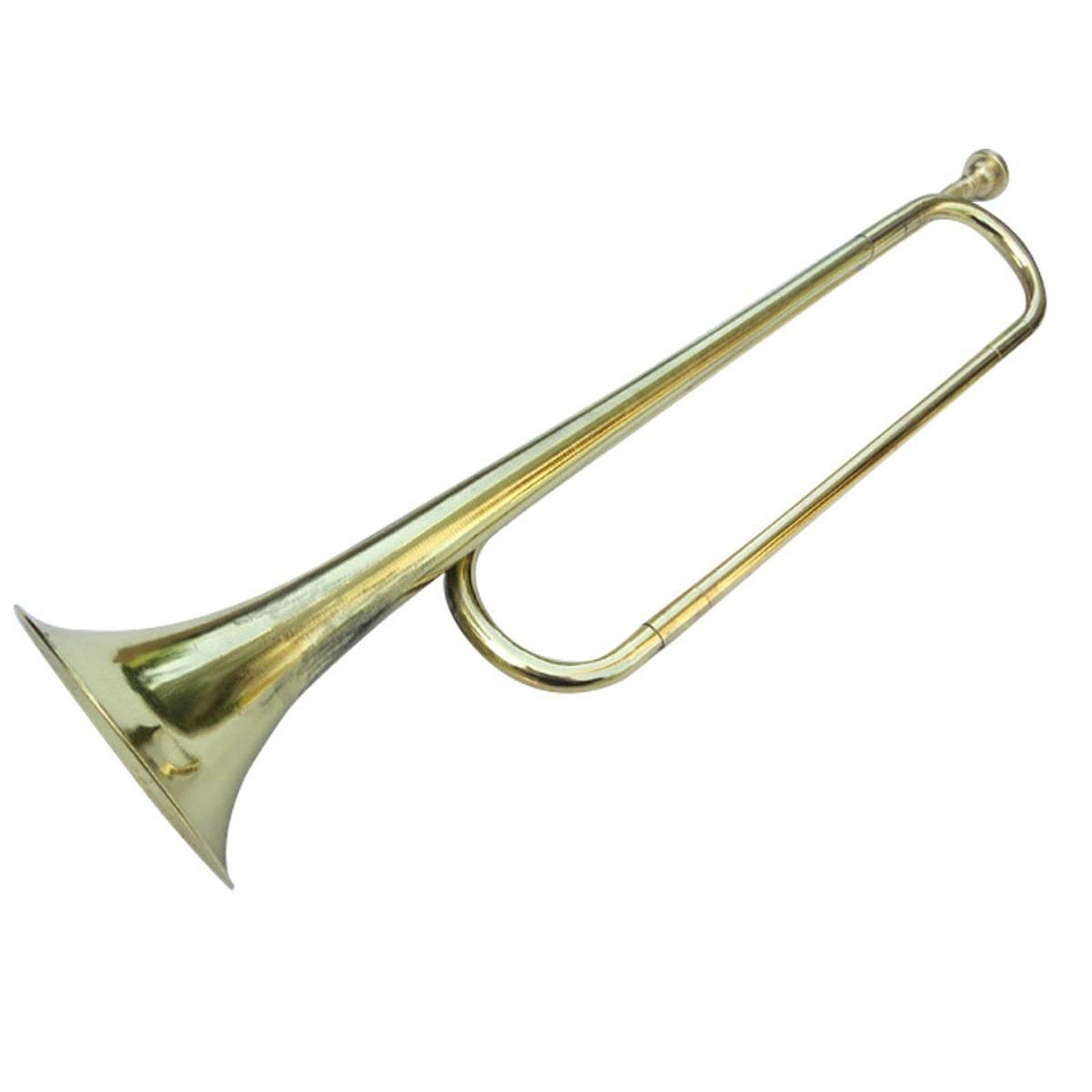 Musical Instrument Bugle - エレガントなCフラットバグル、磨き上げられた真鍮製楽器、標準的なヘラルドトランペット、スカウト用ロングバグル
