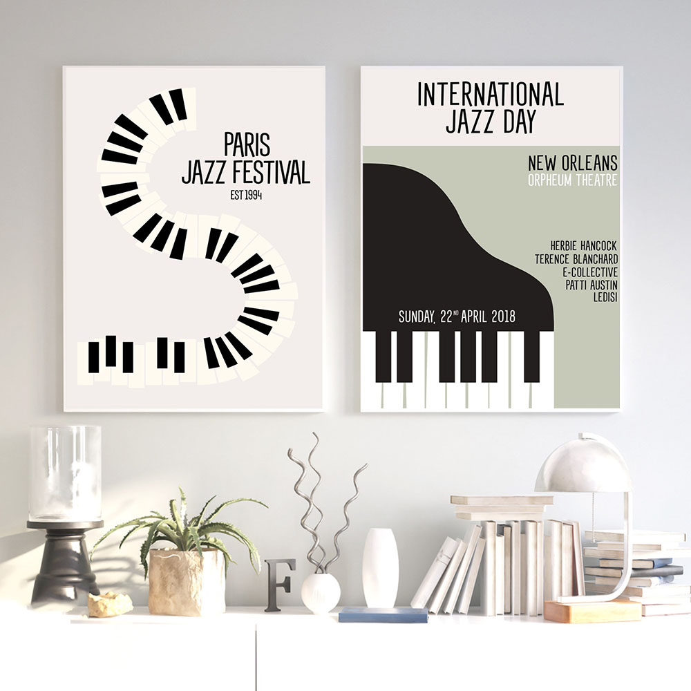 ヴィンテージギャラリーキャンバス絵画ポスター写真音楽肖像画さ - Picture Of Musical Instrument のレビューと価格
