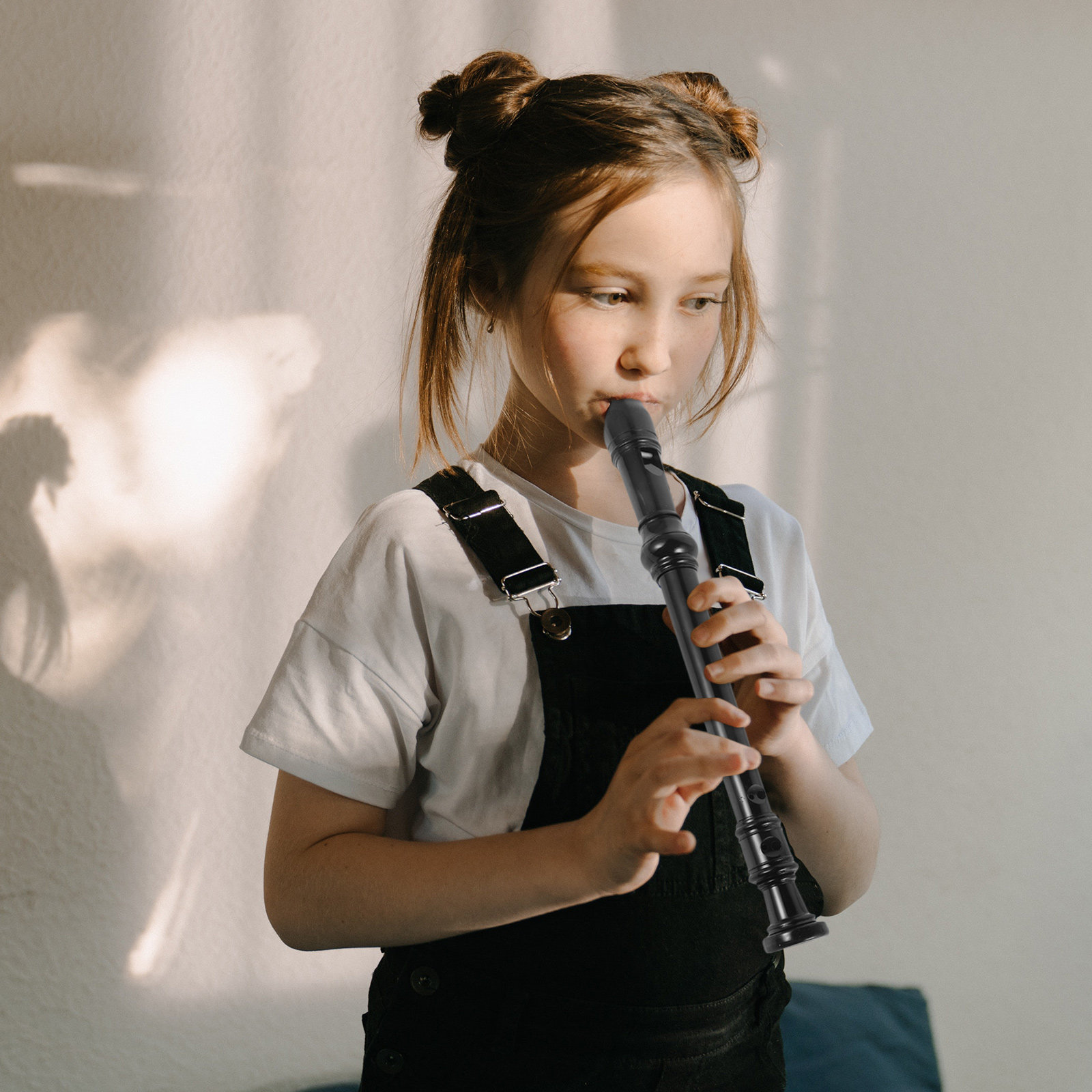 8穴のソプラノリコーダー。黒色の透明デザイン。ABS樹脂製。 - Soprano Recorder Plastic のレビューと価格