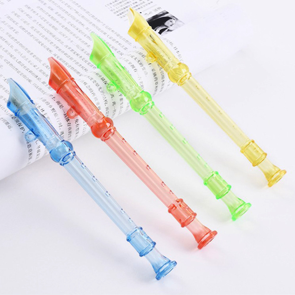 12個入り、子供用音楽フルート、8穴、透明なソプラノリコーダ - Soprano Recorder Plastic のレビューと価格