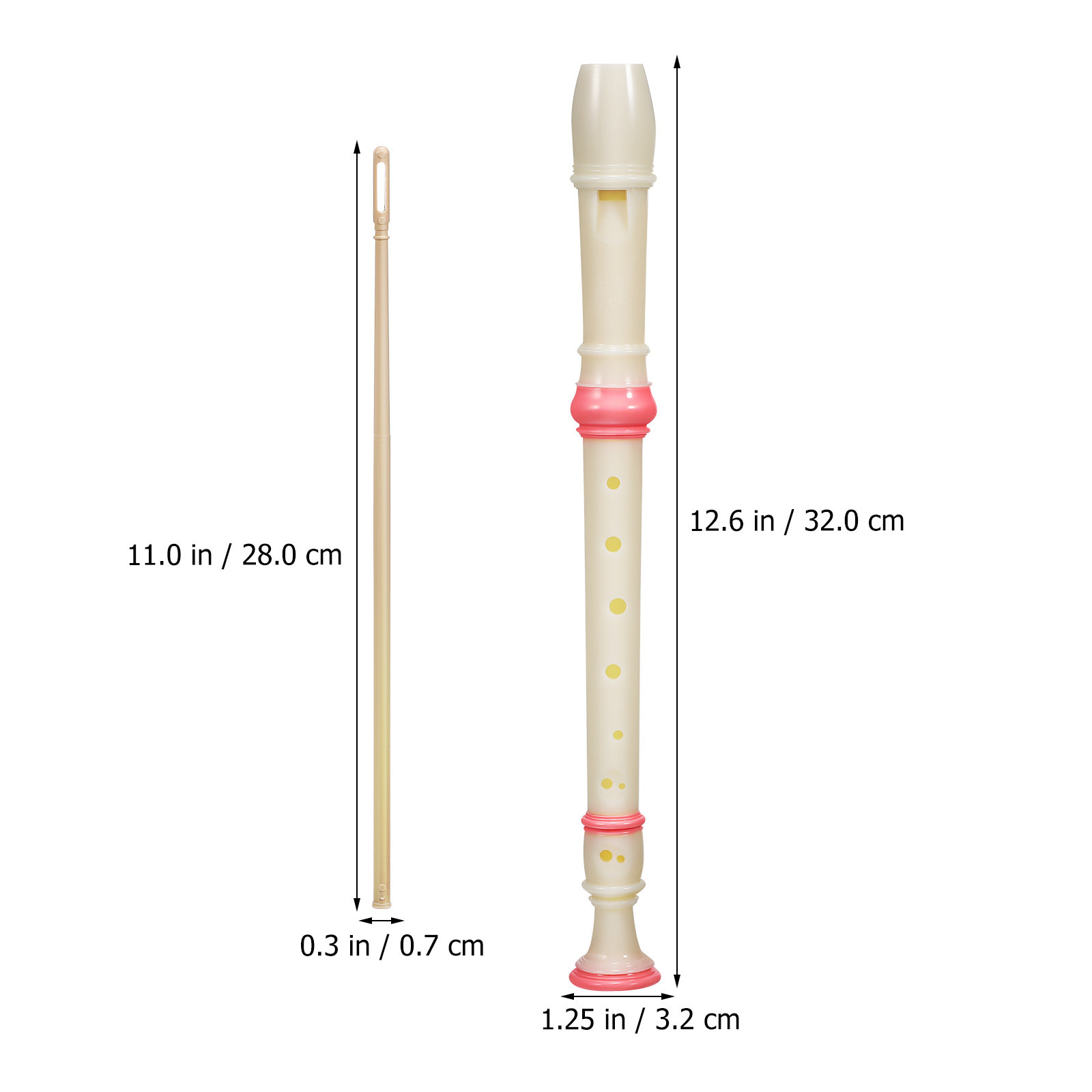 2本セット、高音域のソプラノリコーダー、8孔、プラスチック製 - Soprano Recorder Plastic のレビューと価格