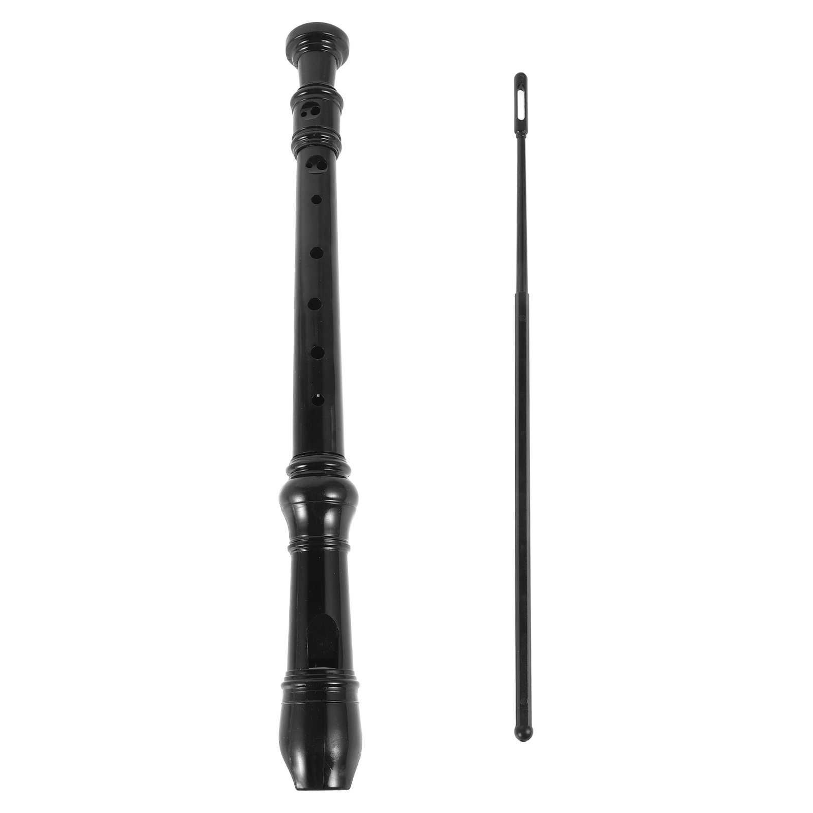 8穴の黒色透明ABS製ソプラノリコーダー。子供や初心者向けの - Soprano Recorder Plastic のレビューと価格