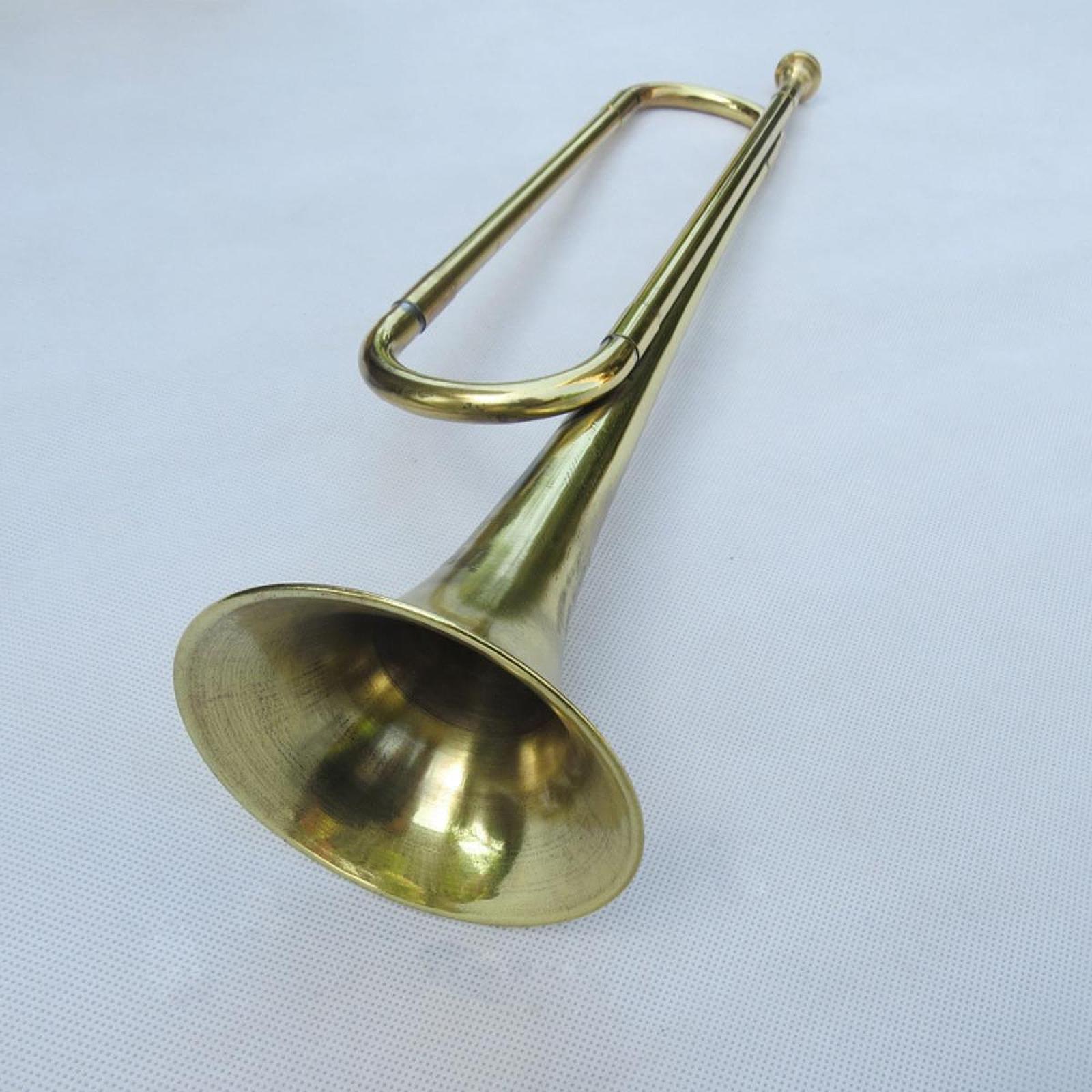 バグルトランペット 金管楽器 黄色仕上げ 子供と大人の学習者 - Musical Instrument Bugle のレビューと価格