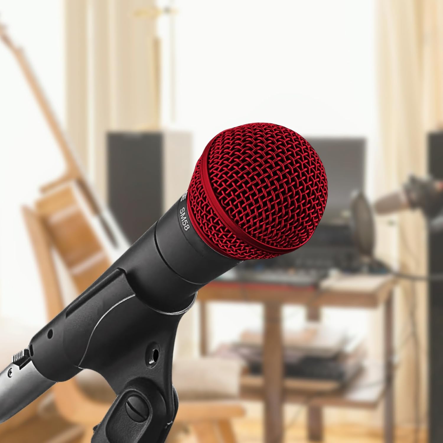 1 PC シュア SM58 ワイヤレスマイク交換用金属マイク - Shure Mic Mv7 のレビューと価格